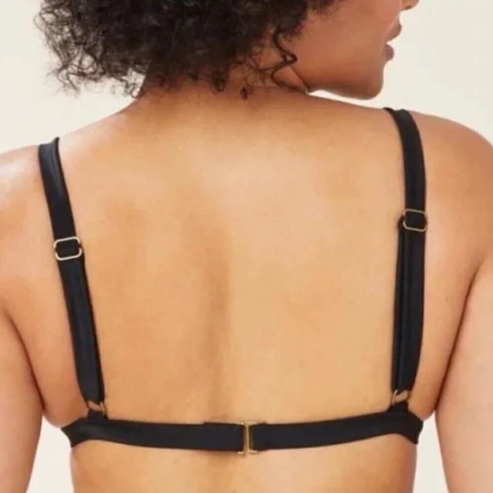 Andie Bikini Swim Top Women's L Black The Caicos Top # AT185 NWT 1673 - Picture 2 of 12